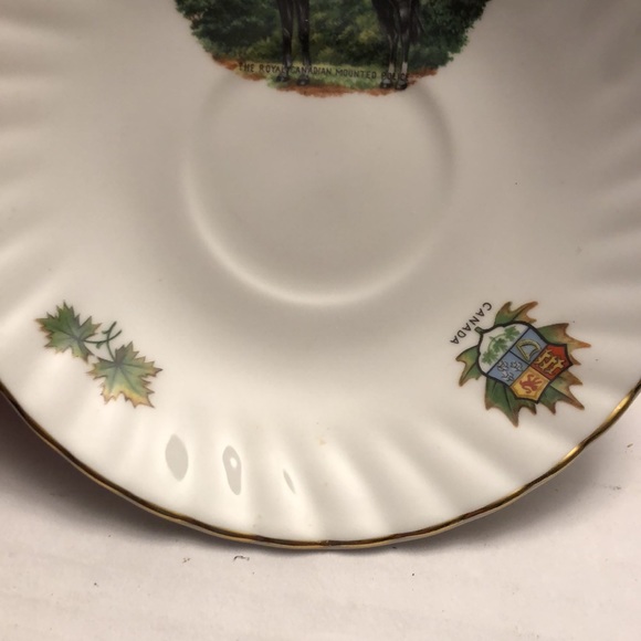 Vintage Queen’s Centenary Dear Royal Canadian Mounted Police cup and saucer - Picture 11 of 13